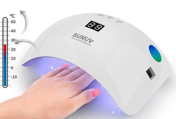 UV/LED лампа Sun 8S 48 Вт із сенсором для манікюру та педикюру для сушіння гель лаку нігтів | Зображення 2