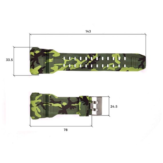 Ремешок для часов Skmei 1520CMGN Camo Green | Зображення 2