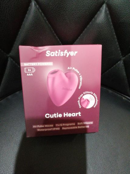 Вакуумний стимулятор-серце з вібрацією Satisfyer Cutie Heart Battery Series (м'яте паковання!!!) | Зображення 1