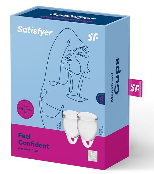 Менструальные чаши - Feel Confident Menstrual Cup (transparent) Sex Aura