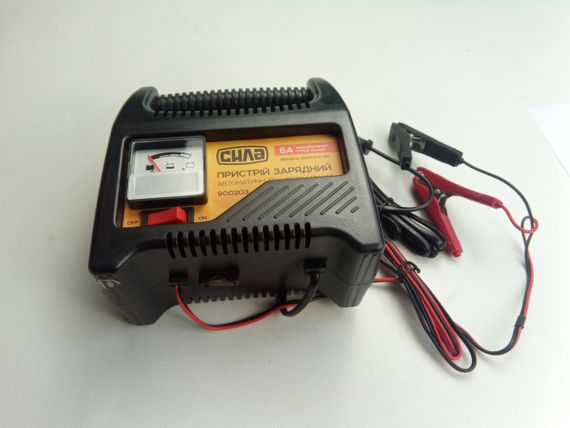 Зарядний пристрій СИЛА 6A 12 V (900203) стрілковий індикатор | Зображення 1