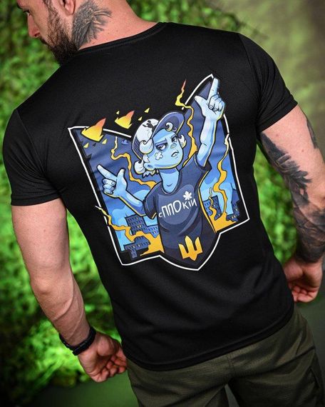 Тактична потоотводна футболка зППОкій black ПП7715 | Зображення 1