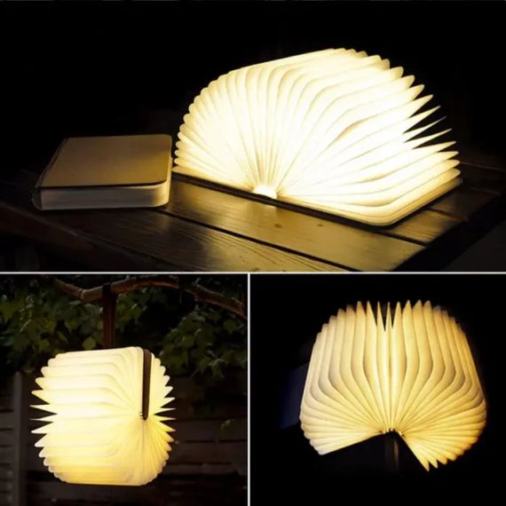 Светильник-книга, ночник книжка VHG Foldable Book Lamp Brown | Зображення 3