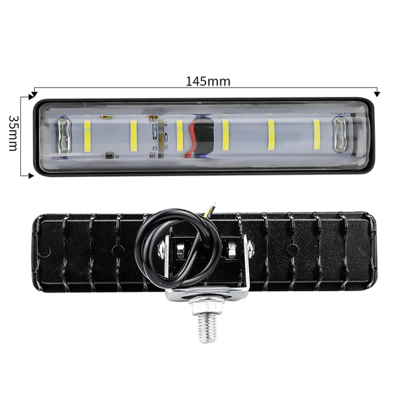 Додаткова світлодіодна LED фара, 6D лінза 18 W, 145 х 35 мм, 9-30 B | Зображення 1