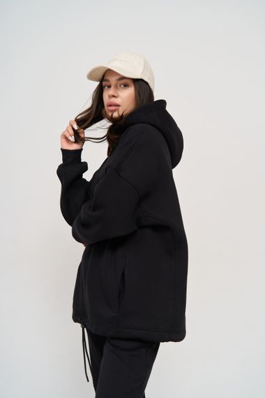 Жіноче тепле худий колір чорний розмір Oversize 447648 | Зображення 7