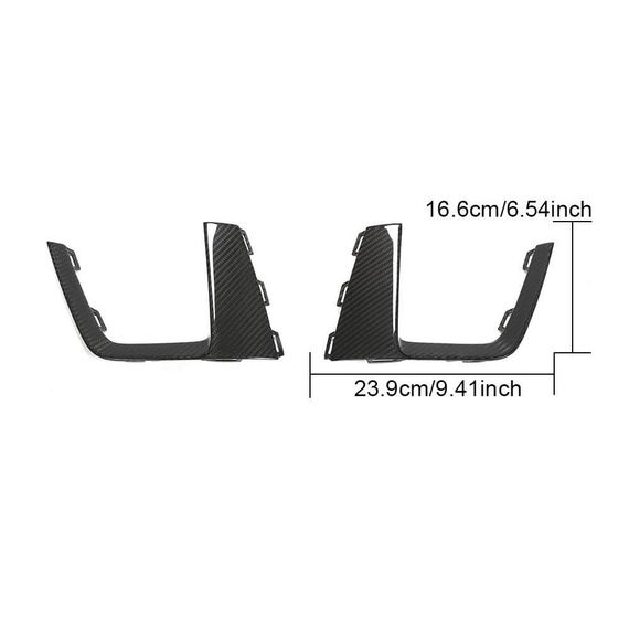 Накладки на противотуманные фары V3 (для S-Line SD 2015-2019, Карбон) для Ауди A4 B9 | Зображення 6