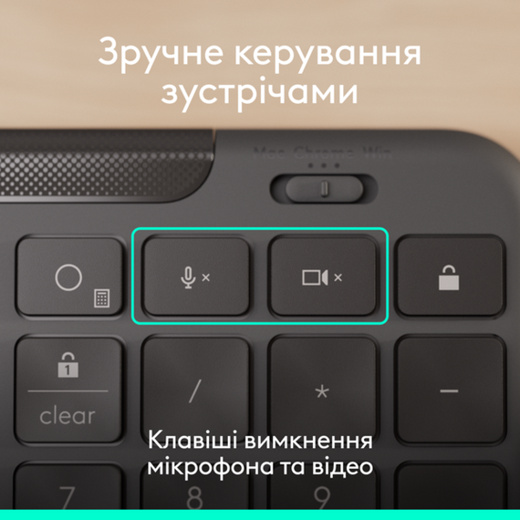 Клавіатура Logitech Signature Slim K620 Wired Keyboard for Business - GRAPHITE (920-013333) | Зображення 4