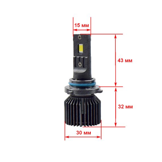 Светодиодные лампы Cyclone LED 9006 HB4 6000K 12000Lm type 45 CanBus (2 лампы) | Зображення 2