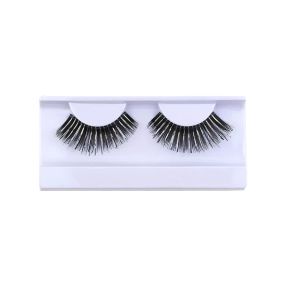 Накладні вії чорні зі срібними вставками для очей №04 Stargazer