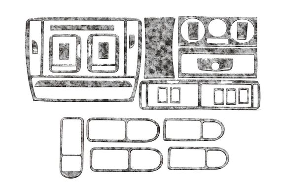 Накладки на панель 96-04 чорний рояль для Volkswagen Passat B5 1997-2005 років. | Зображення 2