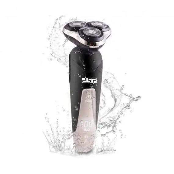 Бритва Электрическая на 3 плавающие головки DSP 60017 Роторная Электробритва мужская для влажного и сухого бритья