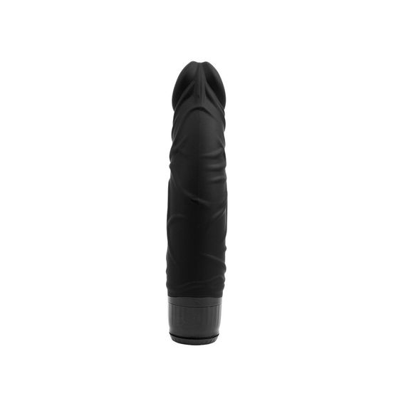 Вибратор - M-Mello Thick Realistic Dildo 8" Black sexstyle | Зображення 3