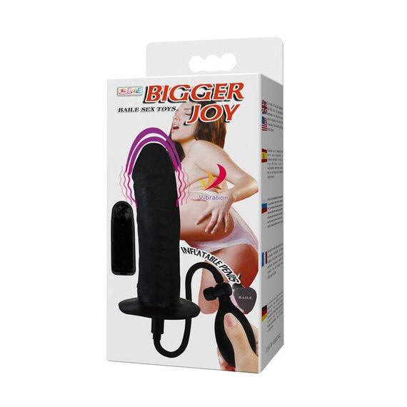 Вібратор із розширювачем "Bigger Joy" BW-008078AQ Sex Aura | Зображення 9