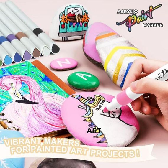Набор акварельных маркеров 12 шт Water Color Pen 635-12 ∙ Акварельные маркеры Water Color Pen 635-12 | Зображення 2