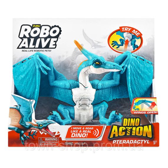 Интерактивная игрушка Птеродактиль Robo Alive 7173 со звуком | Зображення 4