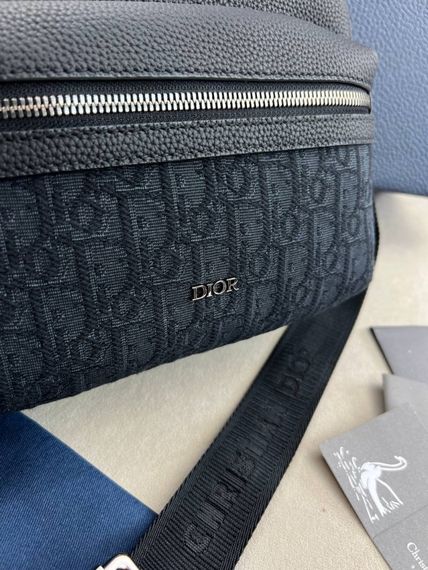Месенджер чорний Dior Zipped Rider 2.0 c852 | Зображення 1