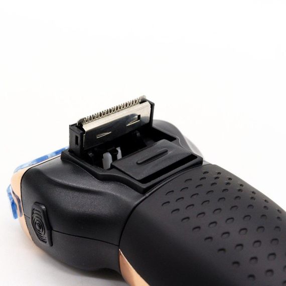 Аккумуляторный триммер-бритва 3в1 Geemy GM 595/ Машинка для стрижки волосся / Багатофункціональний триммер для бороди, вусів та | Зображення 5