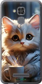 Чохол на Asus Zenfone 3 Max ZC520TL Білий кіт "5646u-442-2448"