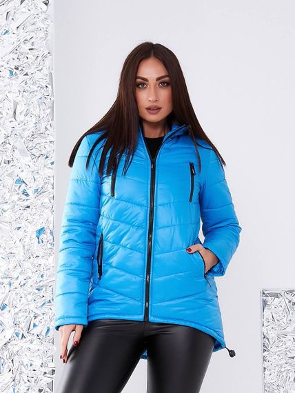 Елегантна жіноча парка, арт. 300, блакитний
