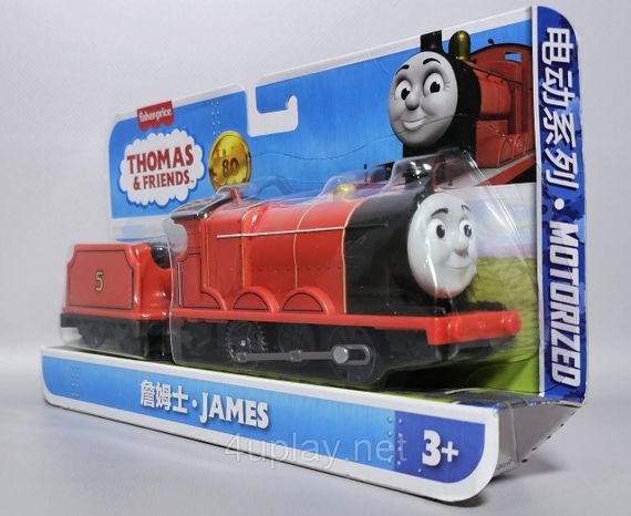 Классический моторизованный поезд Джеймс из юбилейной серии к 80-летию Thomas & Friends Оригинал Fisher-Price | Зображення 7