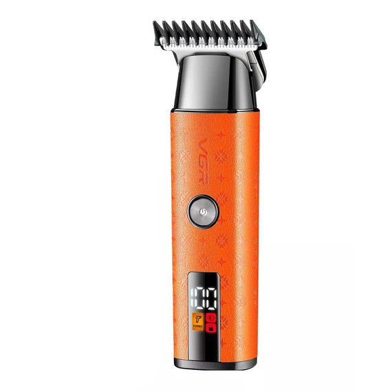 Триммер для стрижки аккумуляторный VGR V-943 ORANGE, 3 насадки, LED дисплей | Зображення 1