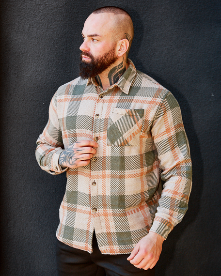 Теплая рубашка Рио бежевый S L | Зображення 2