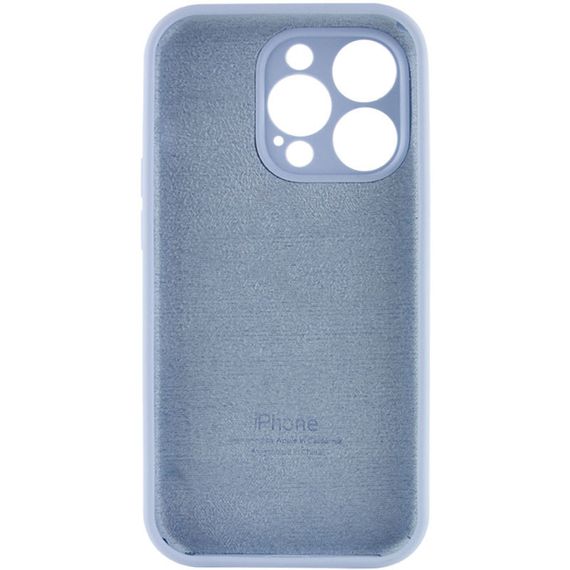 Чехол Silicone Case Full Camera Protective (AA) для Apple iPhone 14 Pro (6.1") Голубой / Lilac Blue | Зображення 3