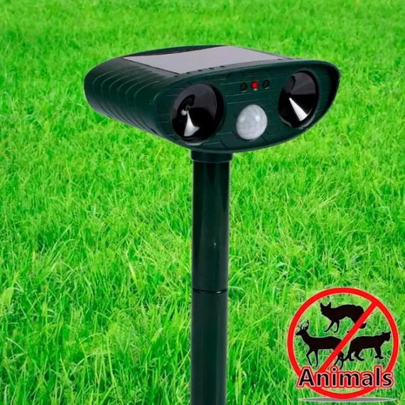 Ультразвуковий відлякувач BauTech тварин від сонячної панелі Зелений | Зображення 3