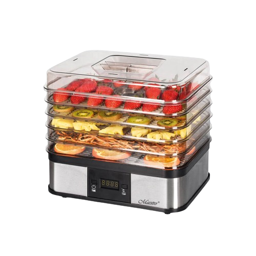 Сушарка для овочів і фруктів 245W (5 піддонів) прямокутна 31*26*34см MR-767 Maestro