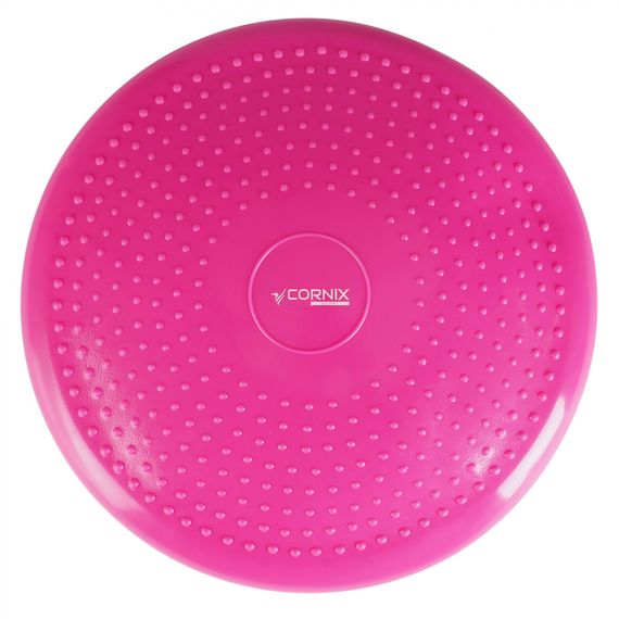 Балансувальна подушка-диск Cornix 33 см (сенсомоторна) масажна XR-0055 Pink