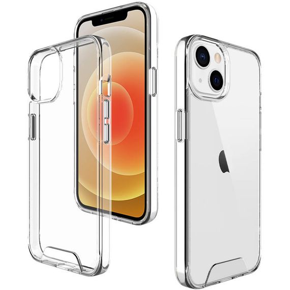 Чохол TPU Space Case transparent для Apple iPhone 13 (6.1") Прозорий | Зображення 2