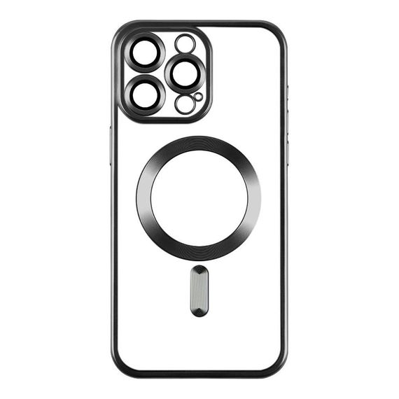 Чехол TPU Metallic Chrome з повним захистом камери with Magsafe для Iphone 12 Цвет Chrome Gold | Зображення 1