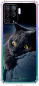 Чохол на Oppo Reno5 Lite Димчастий кіт "825sp-2312-2448"