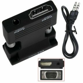 Конвертер з HDMI на VGA OUT Black