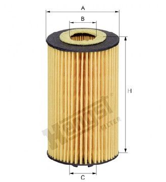 Фильтр масляный Opel Combo 1.4 i 04-, Hengst, E611H D442,