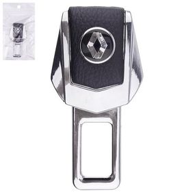 Заглушка ременя безпеки (1 шт.) метал.хром.шкiра