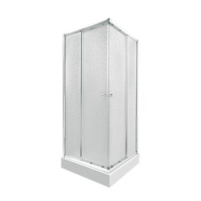 Набір Qtap душова кабіна Presto CRM1099SP5 Pear + піддон Tern 309912C із сифоном