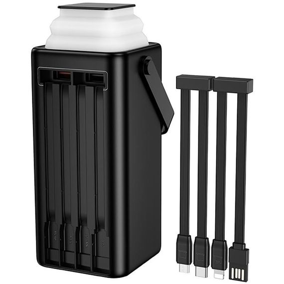 Портативний ЗП Power Bank Borofone BJ65B High 22.5W+PD20W with cable 80000 mAh Black | Зображення 4