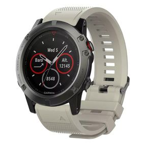 Силиконовый ремешок Primo для часов Garmin Fenix 5 / 5 Plus / Fenix 6 / 6 Pro - Grey