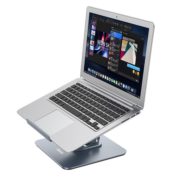 Держатель настольный Hoco PH52 Plus Might metal rotating Metal gray | Зображення 2