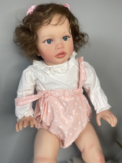 Силіконова Колекційна Лялька Реборн Reborn Дівчинка Тіффані ( Вінілова Лялька ) Висота 65 см | Зображення 2