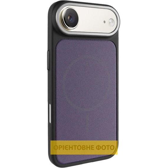 Чохол PC Textile Hybrid with Magnetic Fit для Apple iPhone 17 Air (6.5") Black / Purple