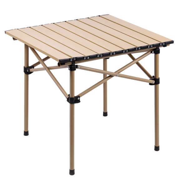 Стіл для пікніка складаний 50 x 53 x 50 см бежевий | Зображення 1