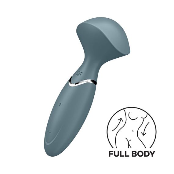 Вібромасажер Satisfyer Mini Wand-er, Сірий | Зображення 1
