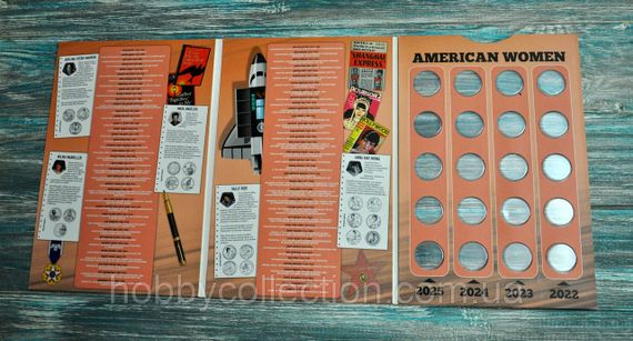 Альбом колекційний капсульний для пам'ятних монет США American Women Quarters | Зображення 4
