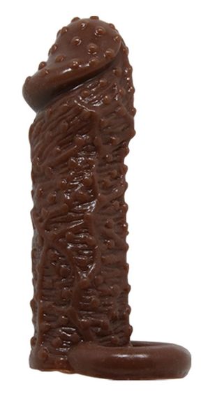 Насадка - презерватив Brave Man, BI-016013 ( коричнева ) sexstyle | Зображення 2