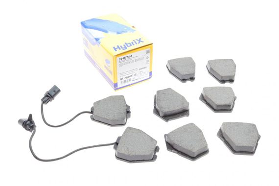 Колодки гальмівні передні Audi A4 97-01 A6 97-05 Phaeton 02-08 +датчики  22-0774-1