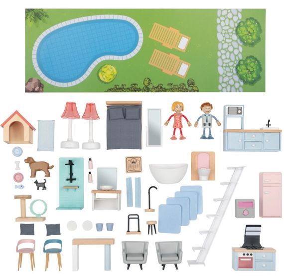 Ляльковий будиночок XXL з 54 деталями — великий ігровий світ для вашої дитини! 🏠👧🧒 | Зображення 4