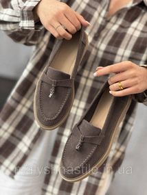Женские лоферы seanly grey ДЛ7298