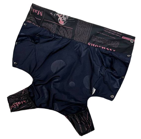 Дощовик із прихованим капюшоном газета рожевий M-97 | Зображення 6